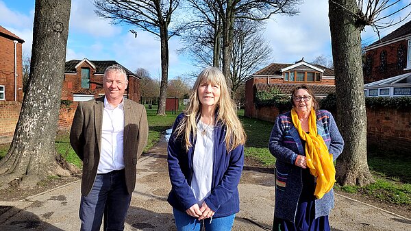 Cllrs Kalvin Neal, Jacqui Dad and Linda Tock